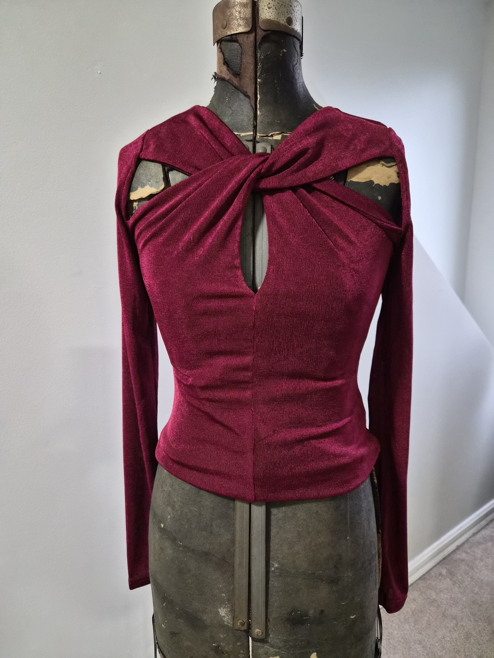 Vici Twist-Front Long Sleeve Bodysuit